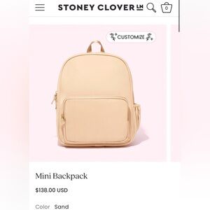 Stoney Clover Mini Backpack - Sand NWT